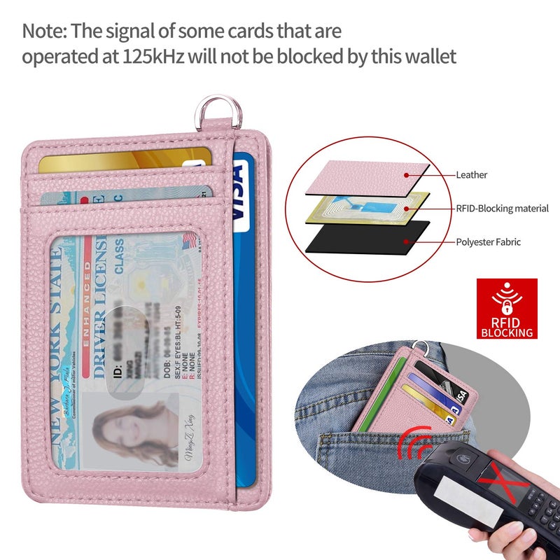 EcoVision Slim Minimalist Front Pocket Wallet, RFID Blocking Credit Card Holder Wallet with Detachable D-Shackle for Men Women - Image 3